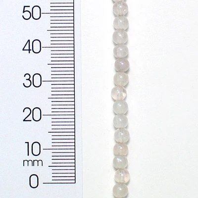 Round Quartz Beads - Rose - 4mm - 8" Strand