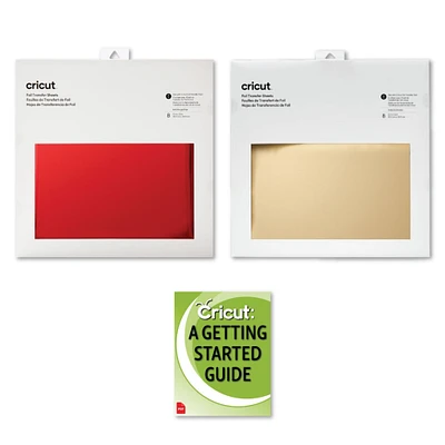 Cricut Foil Transfer Sheets  Red & Gold Bundle