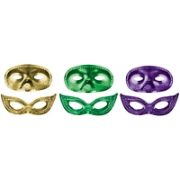Mardi Gras Metallic Masks