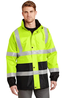 RADYAN® - Ansi 107 Class 3 Staying Dry and Safe on the Job | This Seam-Sealed Parka Offers the Ultimate Moisture Protection | Ensuring You Stay Comfortable Even in Challenging Weather Conditions – Choose the Radyan Parka for Dependable Performance