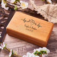 Personalized Wooden Jewelry Box, Women Travel Jewelry Box, Custom Engraved Jewelry Box, Wedding Jewelry Box