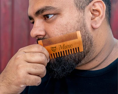 Beard Comb, Beard Brush, Gift for Dad, Gifts for Pop, Father's Day Gift, Dad Birthday Gift, Dad Comb, Best Dad, Gifts for Him