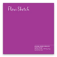 Flexi-Sketch Blank Sketch Book 8"X8"-120 Sheets - Amethyst