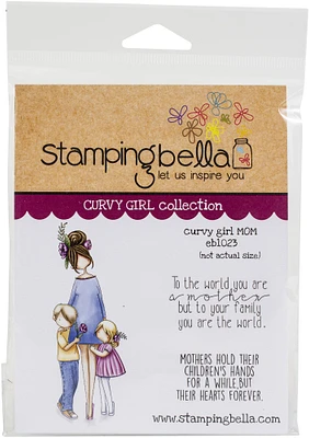 Stamping Bella Cling Stamps-Curvy Girl Mom