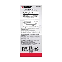 6Pk - Satco 8w BT15 LED 4000K Medium Base White Dimmable - 60w equiv