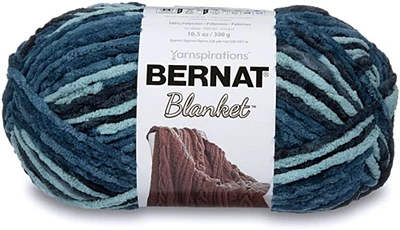 Bernat Blanket Teal Dreams Yarn - 2 Pack of 300g/10.5oz - Polyester - 6 Super Bulky - 220 Yards - Knitting/Crochet