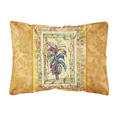 "Caroline's Treasures 8615PW1216 Palm Tree Canvas Fabric Decorative Pillow, Large, Multicolor"