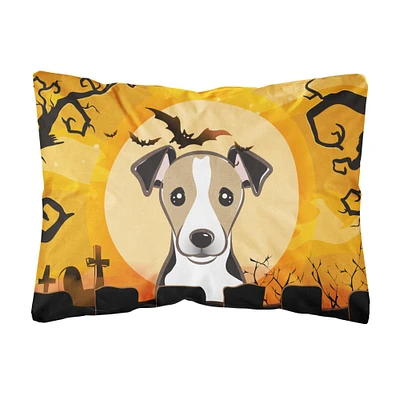 "Caroline's Treasures BB1819PW1216 Halloween Jack Russell Terrier Fabric Decorative Pillow, Large, Multicolor"