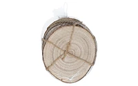 Sierra Pacific Crafts Wood Disk 7" Dark Wood, Round tree limb slices, 4 pieces, approximately 3/4" thick and 7" in diameter, perfect for Christmas ornaments and crafts