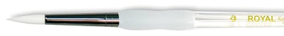 Royal & Langnickel(R) Soft-Grip White Taklon Round Brush