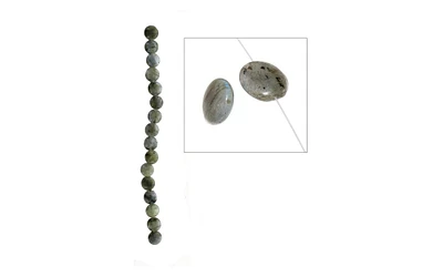 John Bead SP 8" Labradorite 12mm Coin