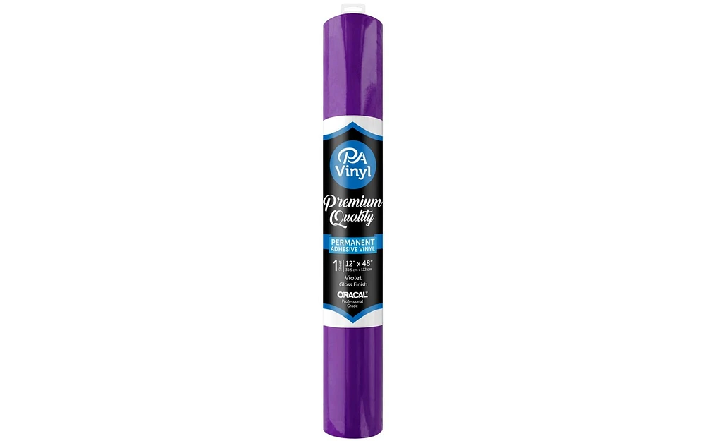 Vinyl 12x48 Roll Perm Adh Gloss Violet