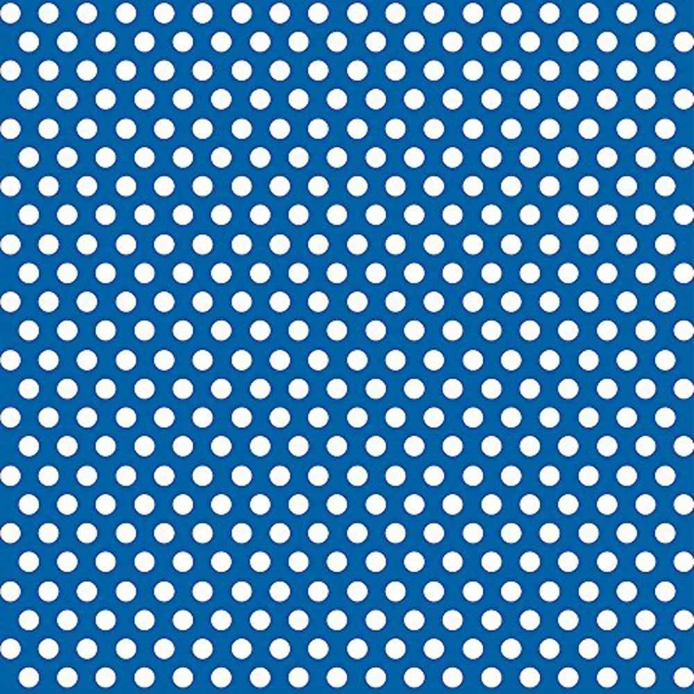 30" x 5 Ft Royal Blue Dot Giftwrap