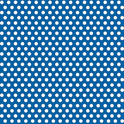 30" x 5 Ft Royal Blue Dot Giftwrap