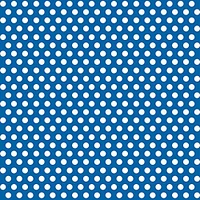 30" x 5 Ft Royal Blue Dot Giftwrap