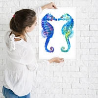 Kissing Seahorse by T.J. Heiser  Poster Art Print - Americanflat