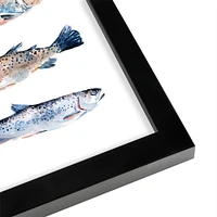 Stacked Trout Ii By Emma Scarvey by World Art Group Frame  - Americanflat