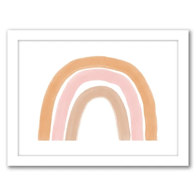 Rainbow Blush Peach Landscape by Amy Brinkman Frame  - Americanflat