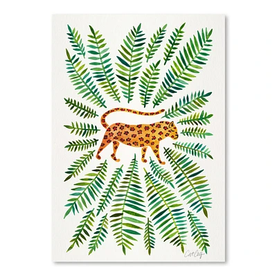 Poster Art Print - Jaguar Green Leaves by Cat Coquillette  - Americanflat