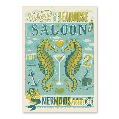 Cc Seahorse Saloon by Anderson Design Group  Poster Art Print - Americanflat