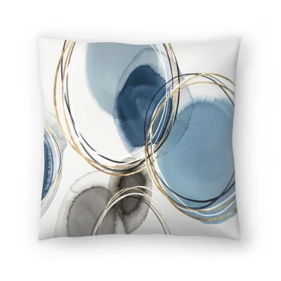 Infinity Indigio Ii by PI Creative Art Americanflat Decorative Pillow