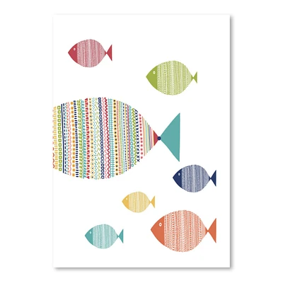 Fish School by Lisa Nohren Poster Art Print