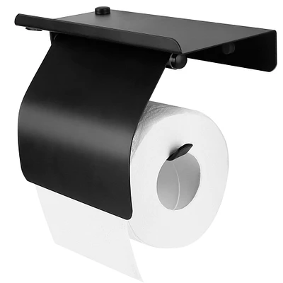 Eggracks Wall Mounted Stainless Steel Toilet Paper Holder with Phone Storage Rack