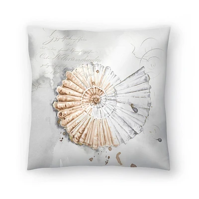 Blush Shell Ii by PI Creative Art Americanflat Decorative Pillow