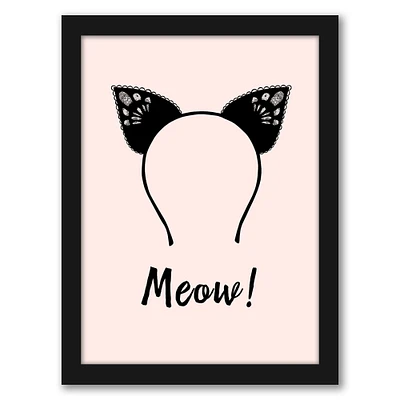 Meow by Peach & Gold Frame  - Americanflat