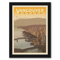 Canada Vancouver Skyline by Anderson Design Group Frame  - Americanflat