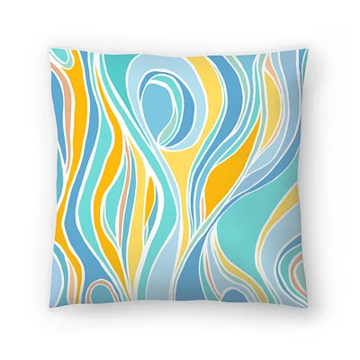 Beach Day by Modern Tropical Throw Pillow Americanflat Decorative Pillow