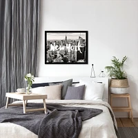 New York Skyline White by Amy Brinkman Frame  - Americanflat