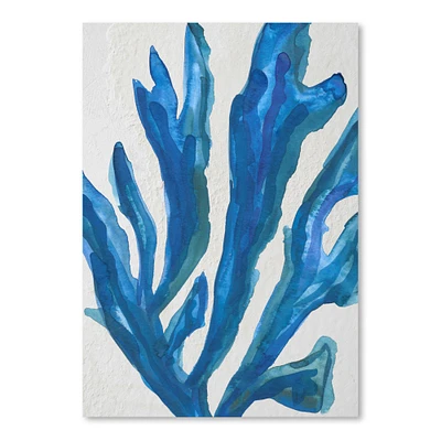 Blue Watercolor Seaweed Painitng 2 by Jetty Home  Poster Art Print - Americanflat