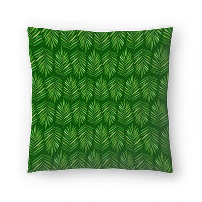 Bali Palm Frnds Throw Pillow Americanflat Decorative Pillow