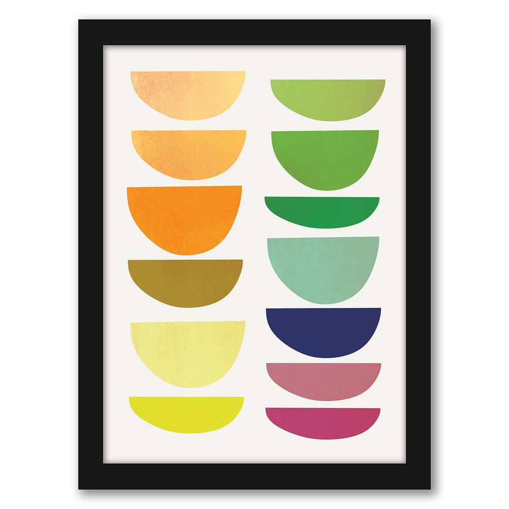 Rainbow Half Moons by Digital Keke Frame  - Americanflat