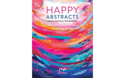 Leisure Arts Paint Party Happy Abstracts Painting Book