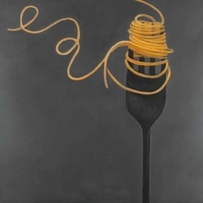 Spaghetti Pasta around the Fork Poster Print by Atelier B Art Studio - Item # VARPDXBEGGAS47