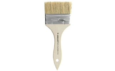 Pro Art Brush White Bristle 3"