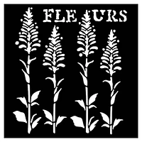 Woodware Craft Collection Woodware 6" x 6" Stencil Fleurs