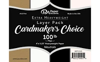 Cardmakers Choice Card Layer 4x5.25 100lb Neut75pc