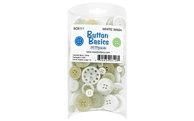 Buttons Galore Button Basics White Wash