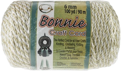 Pepperell Bonnie Macrame Craft Cord 6Mmx100yd-Oatmeal