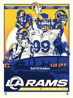 Phenom Gallery Los Angeles Rams Player 2021 18" x 24" Deluxe Framed Serigraph