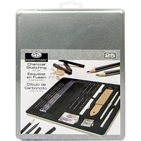 essentials(TM) Medium Charcoal Art Set W/Tin