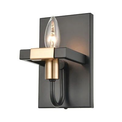 Elk Showroom Heathrow 8 High 1-Light Sconce - Matte Black