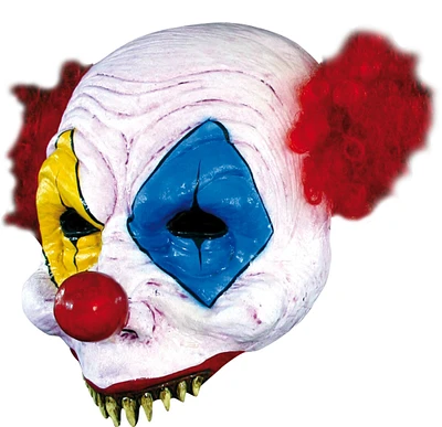 The Costume Center White and Red Open Gus Clown Unisex Adult Halloween Mask Costume Accessory - One Size