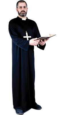 The Costume Center Black Priest Men Adult Plus Size Halloween Costume
