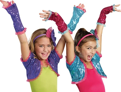 The Costume Center Purple Dance Arm Warmers Girl Child Halloween Costume Accessory - One Size