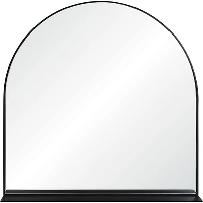 Signature Home Collection 35" Black Traditional Arch Framed Wall Mirror