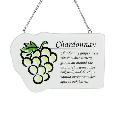 Midwest 4" Chardonnay White Wine Grape Plaque Christmas Ornament